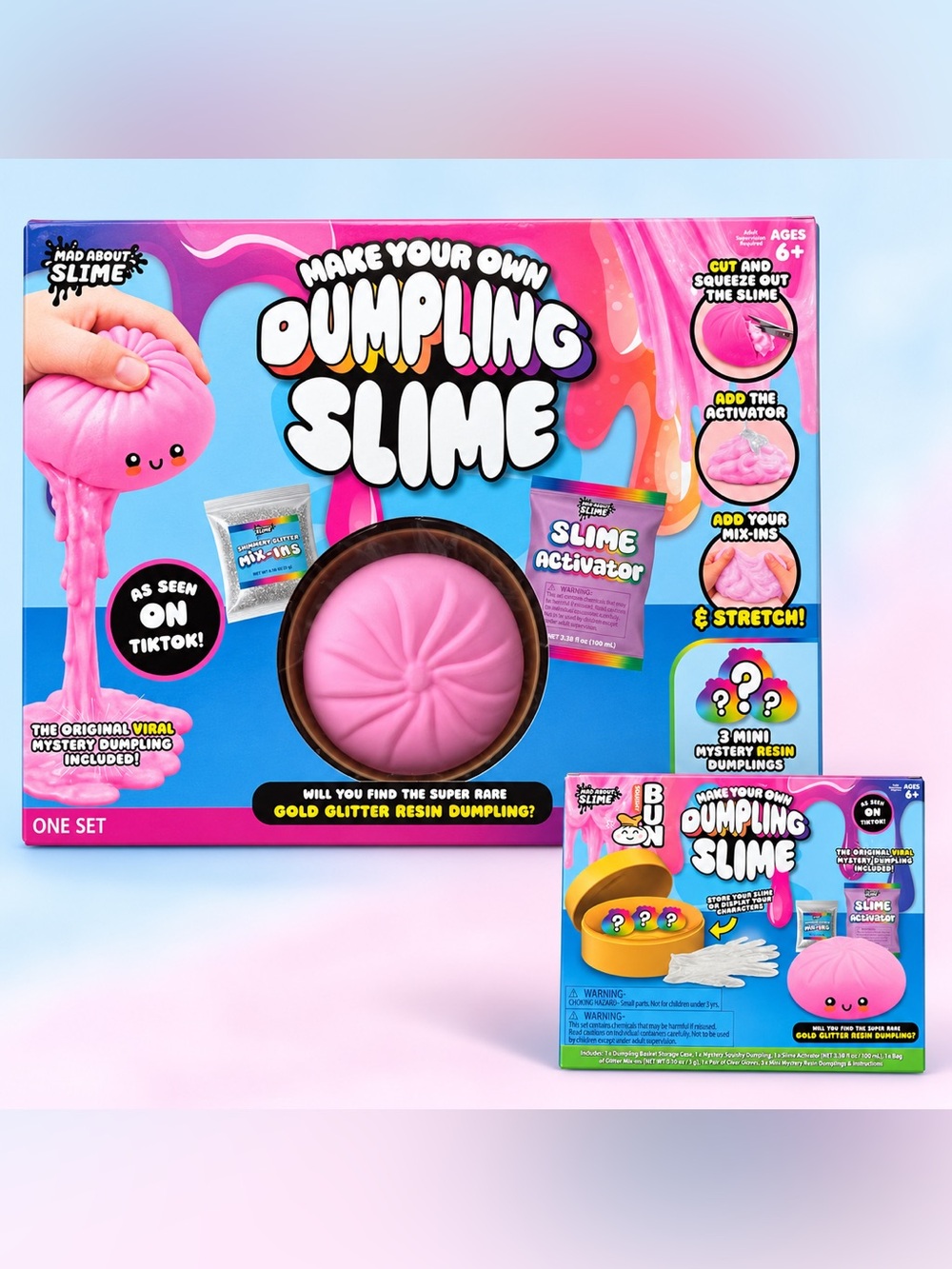 Make Your Own Dumpling Slime Kit - Pink